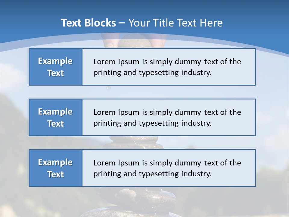 Fragility Symbol Pile PowerPoint Template