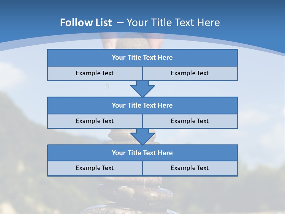 Fragility Symbol Pile PowerPoint Template