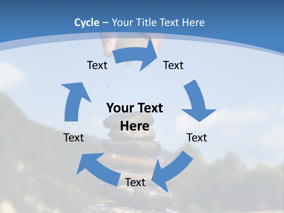 Fragility Symbol Pile PowerPoint Template