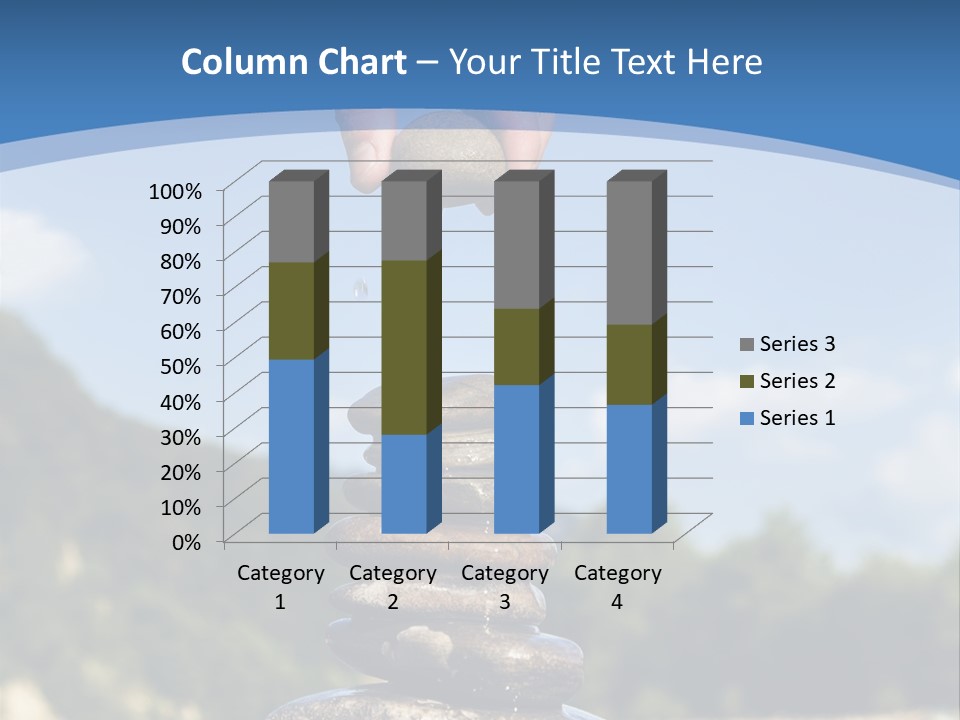 Fragility Symbol Pile PowerPoint Template