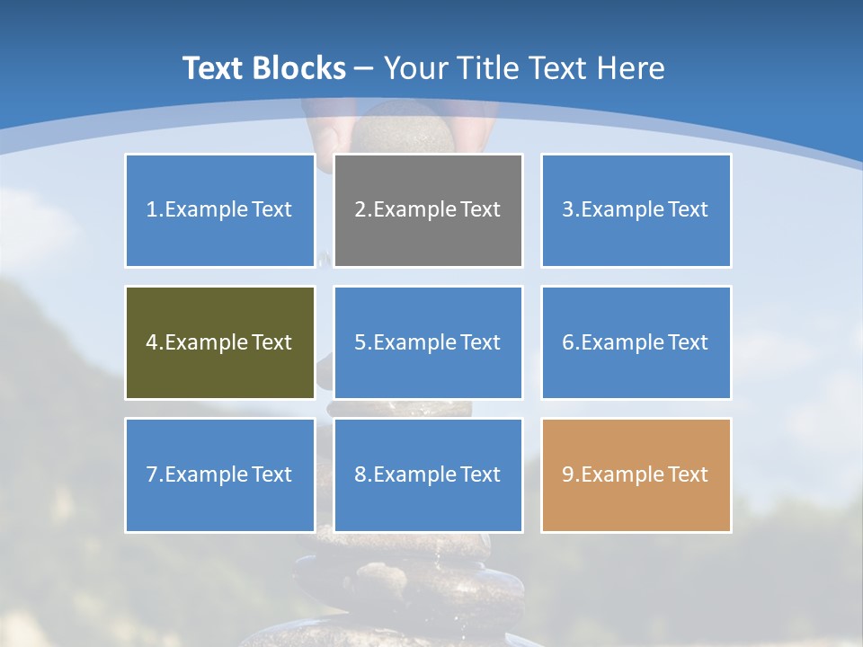 Fragility Symbol Pile PowerPoint Template