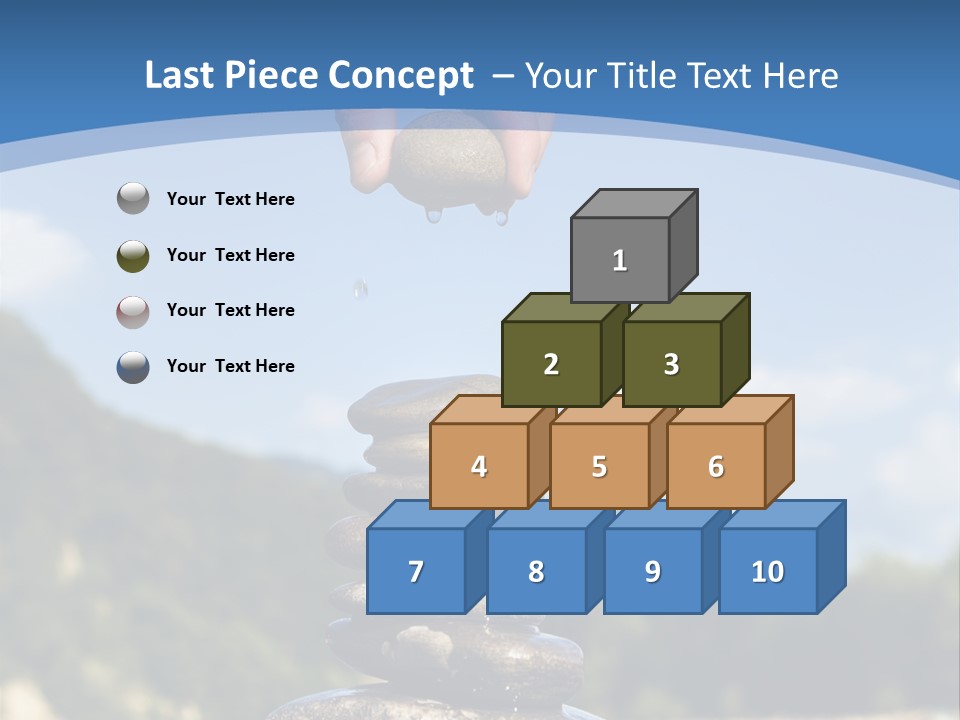 Fragility Symbol Pile PowerPoint Template