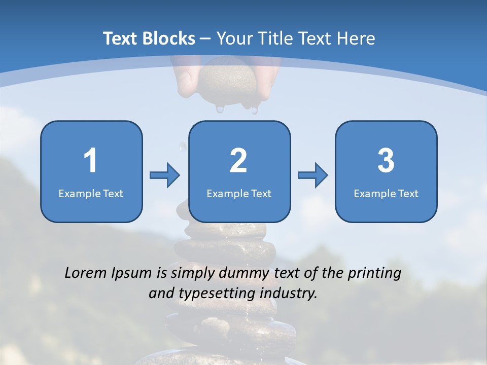 Fragility Symbol Pile PowerPoint Template