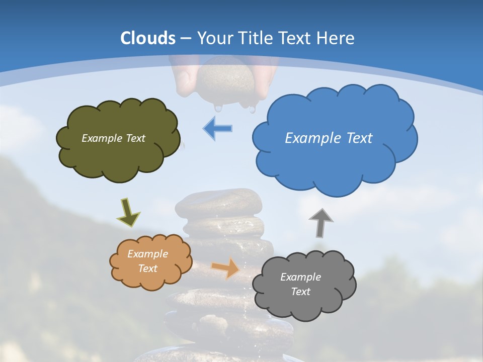 Fragility Symbol Pile PowerPoint Template