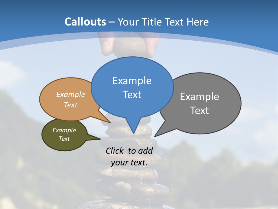 Fragility Symbol Pile PowerPoint Template