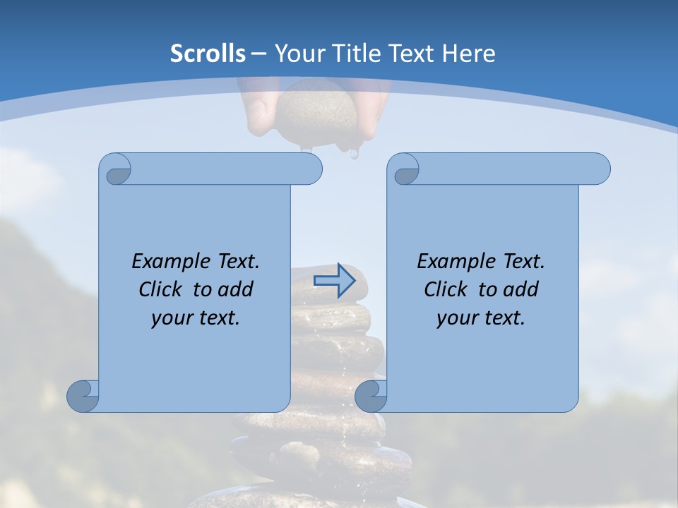 Fragility Symbol Pile PowerPoint Template