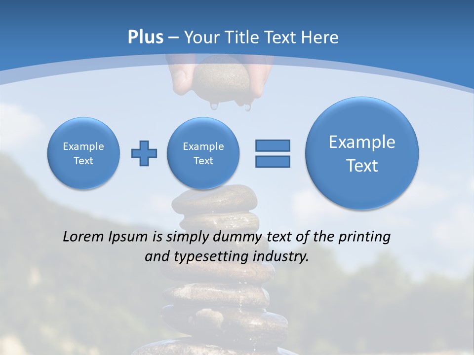 Fragility Symbol Pile PowerPoint Template