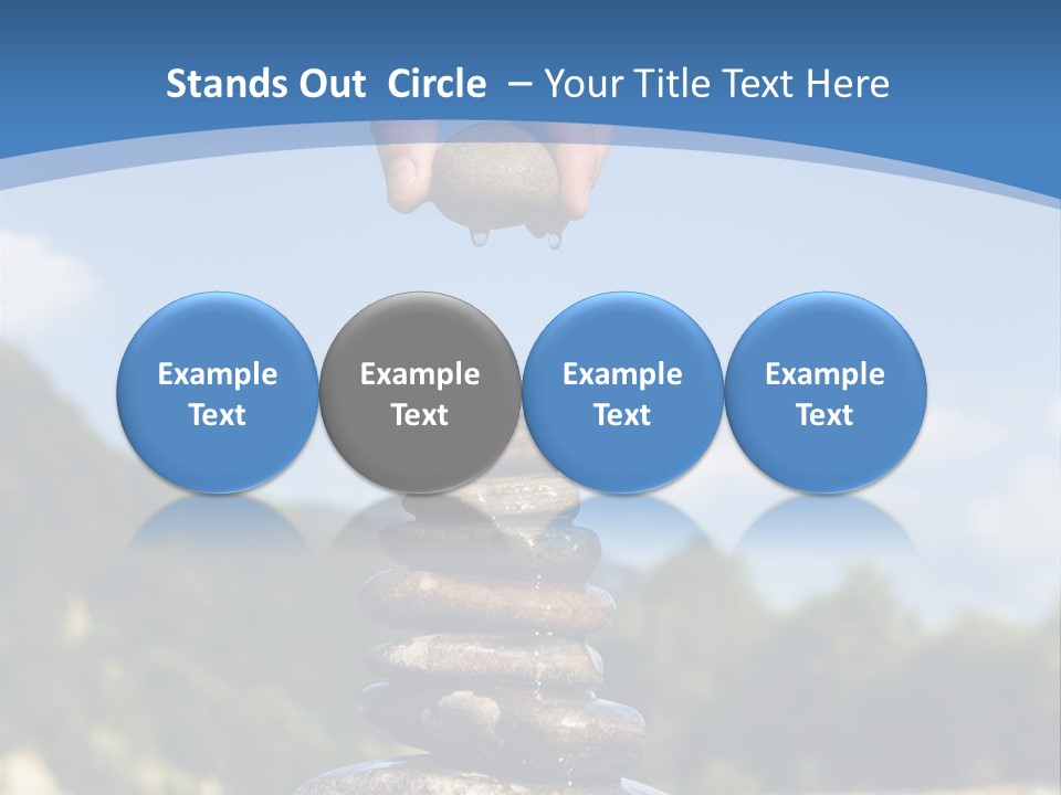 Fragility Symbol Pile PowerPoint Template