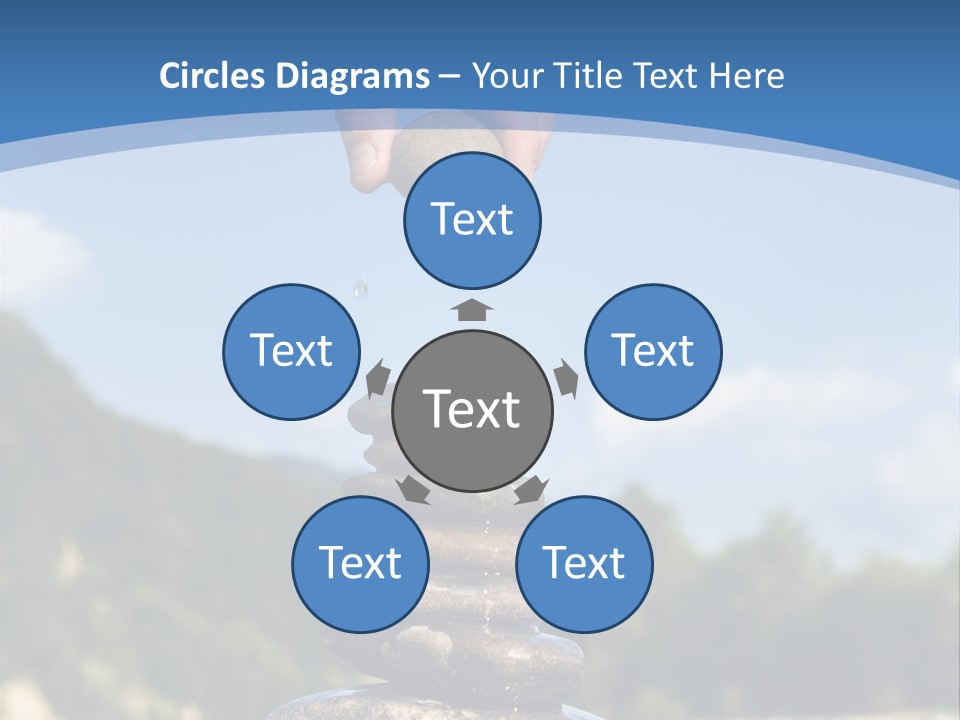 Fragility Symbol Pile PowerPoint Template