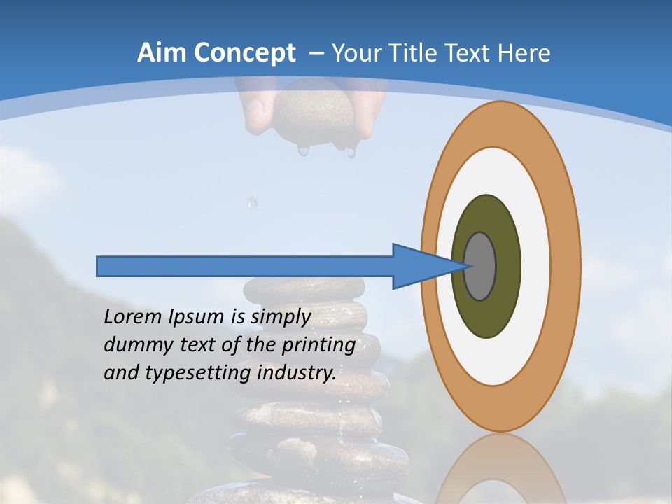 Fragility Symbol Pile PowerPoint Template