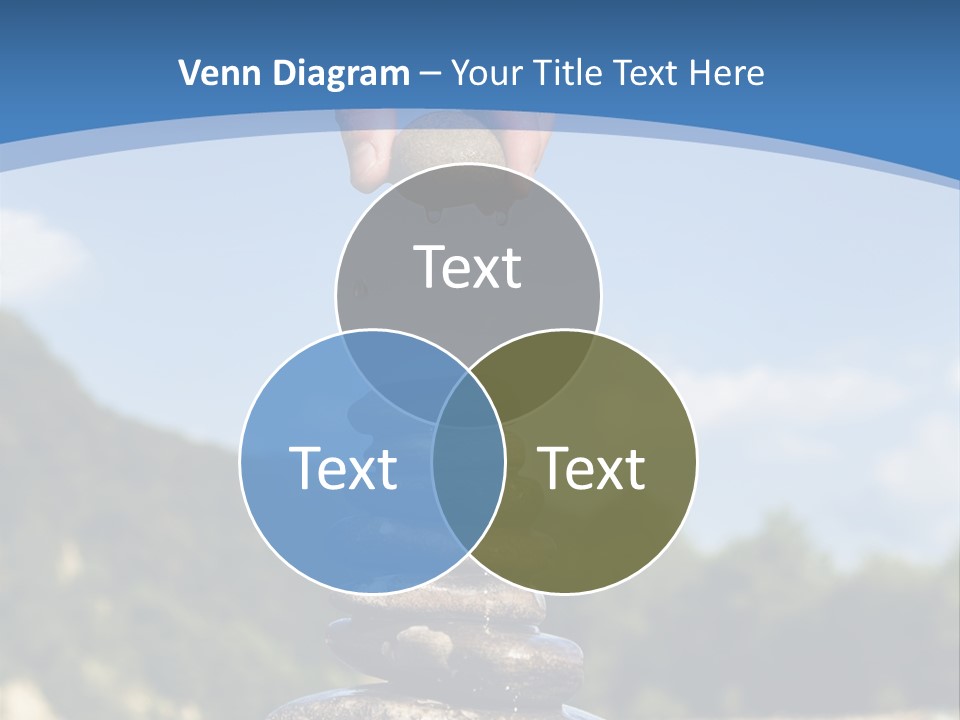 Fragility Symbol Pile PowerPoint Template