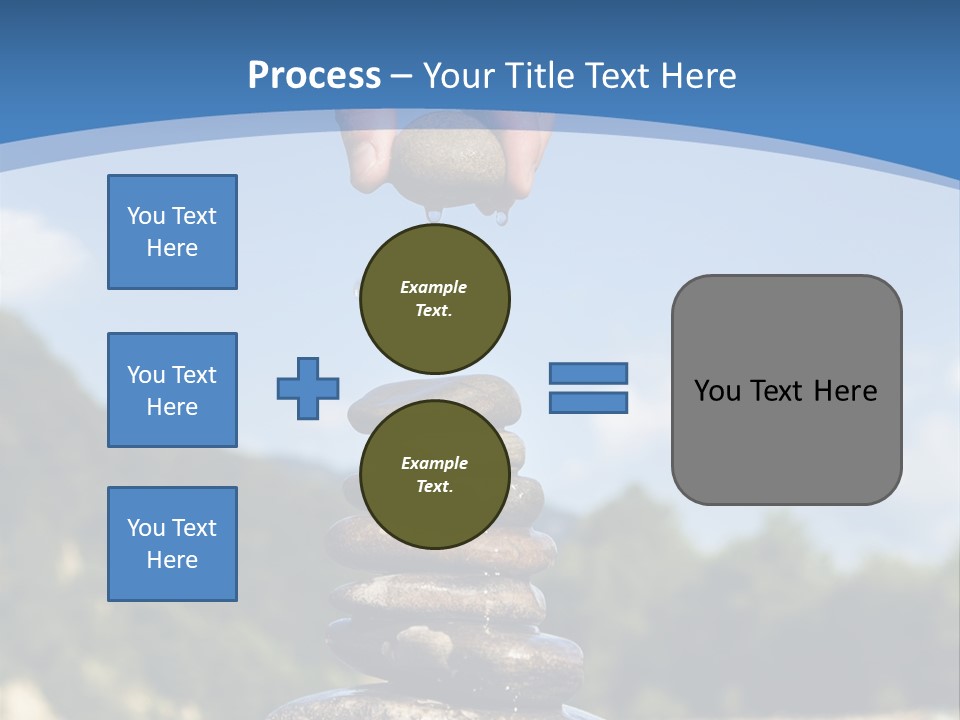 Fragility Symbol Pile PowerPoint Template