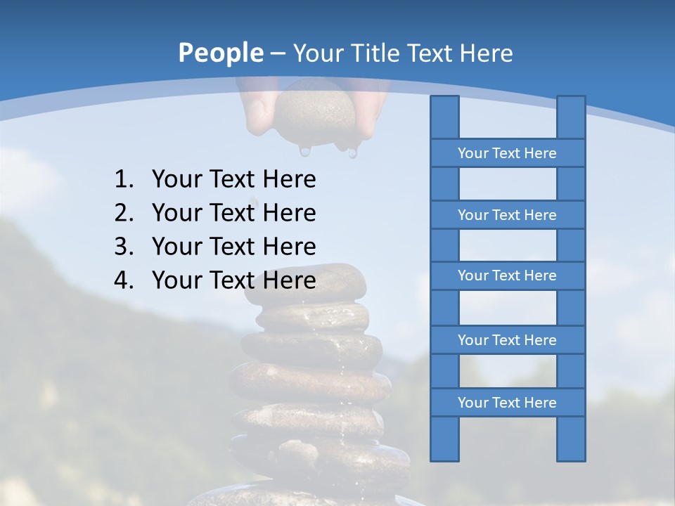 Fragility Symbol Pile PowerPoint Template