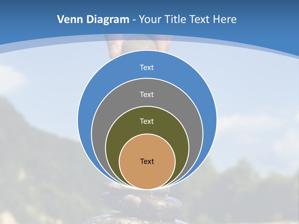 Fragility Symbol Pile PowerPoint Template