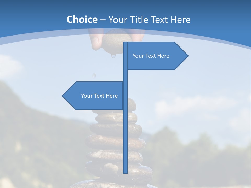 Fragility Symbol Pile PowerPoint Template