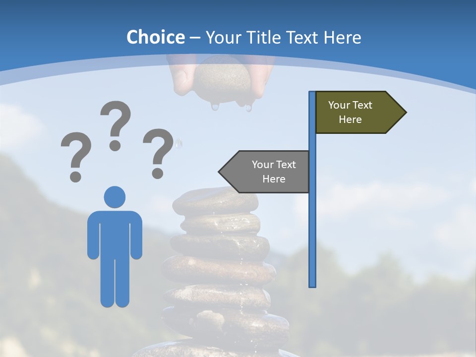 Fragility Symbol Pile PowerPoint Template
