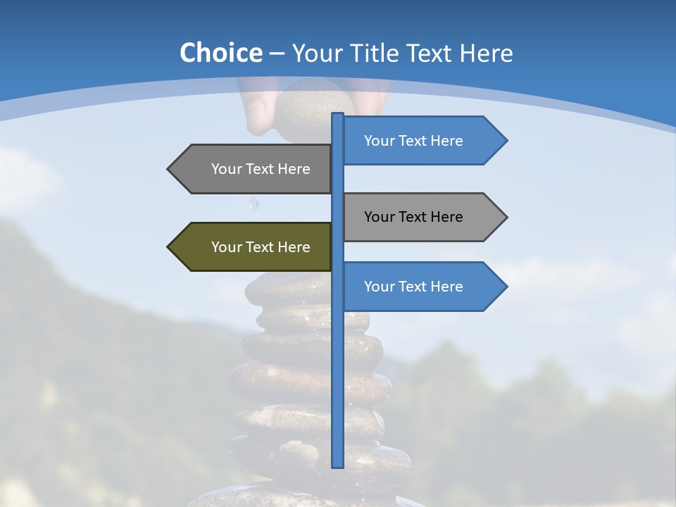 Fragility Symbol Pile PowerPoint Template
