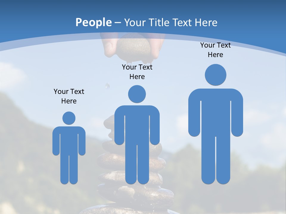 Fragility Symbol Pile PowerPoint Template