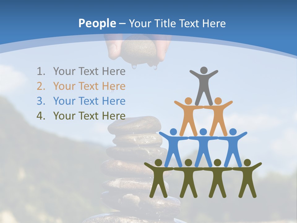 Fragility Symbol Pile PowerPoint Template