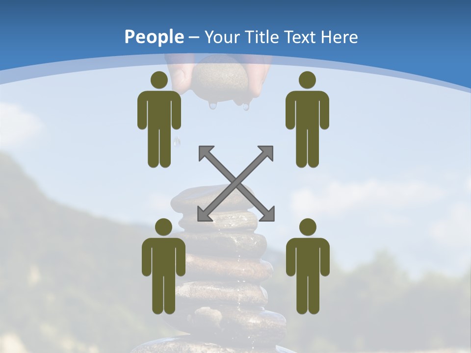 Fragility Symbol Pile PowerPoint Template