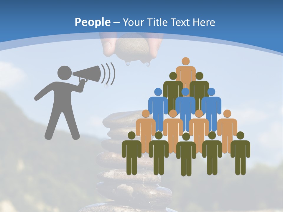 Fragility Symbol Pile PowerPoint Template