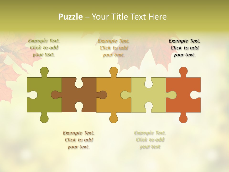 Natural Border Cover PowerPoint Template