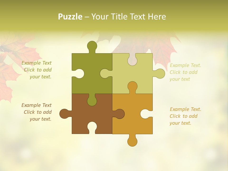 Natural Border Cover PowerPoint Template