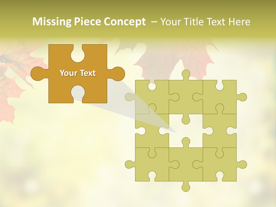 Natural Border Cover PowerPoint Template