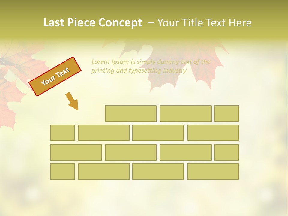Natural Border Cover PowerPoint Template