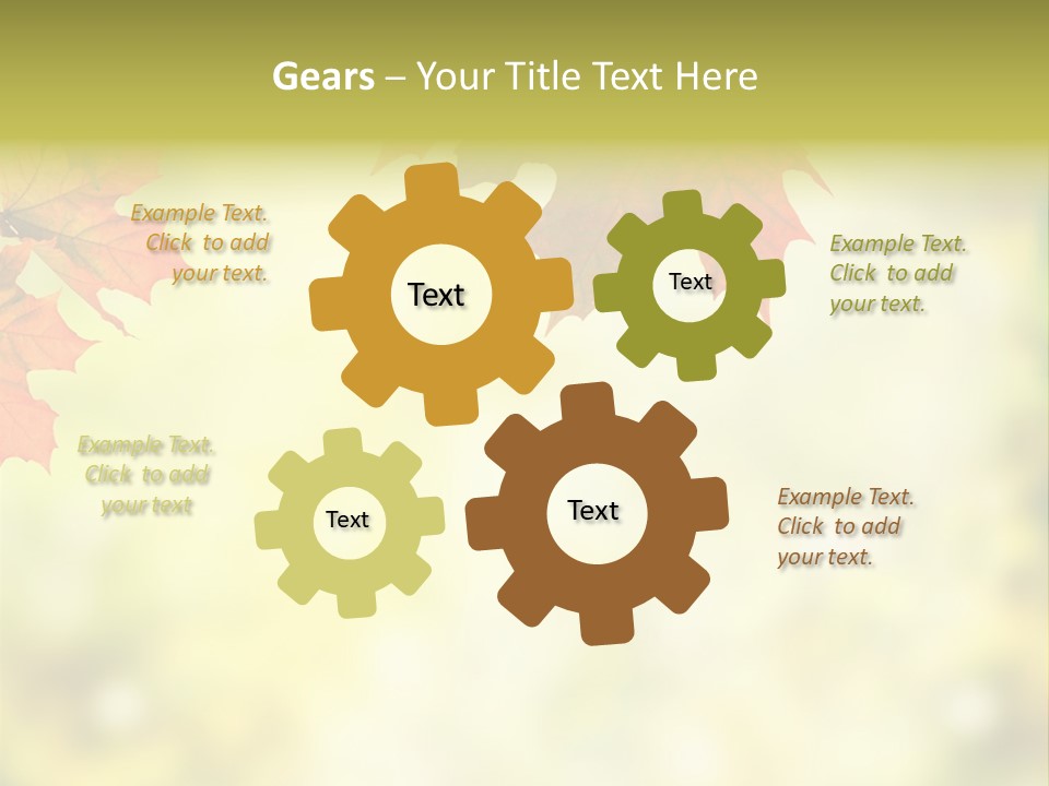 Natural Border Cover PowerPoint Template