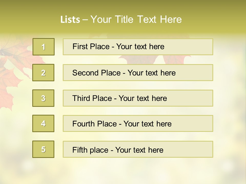 Natural Border Cover PowerPoint Template