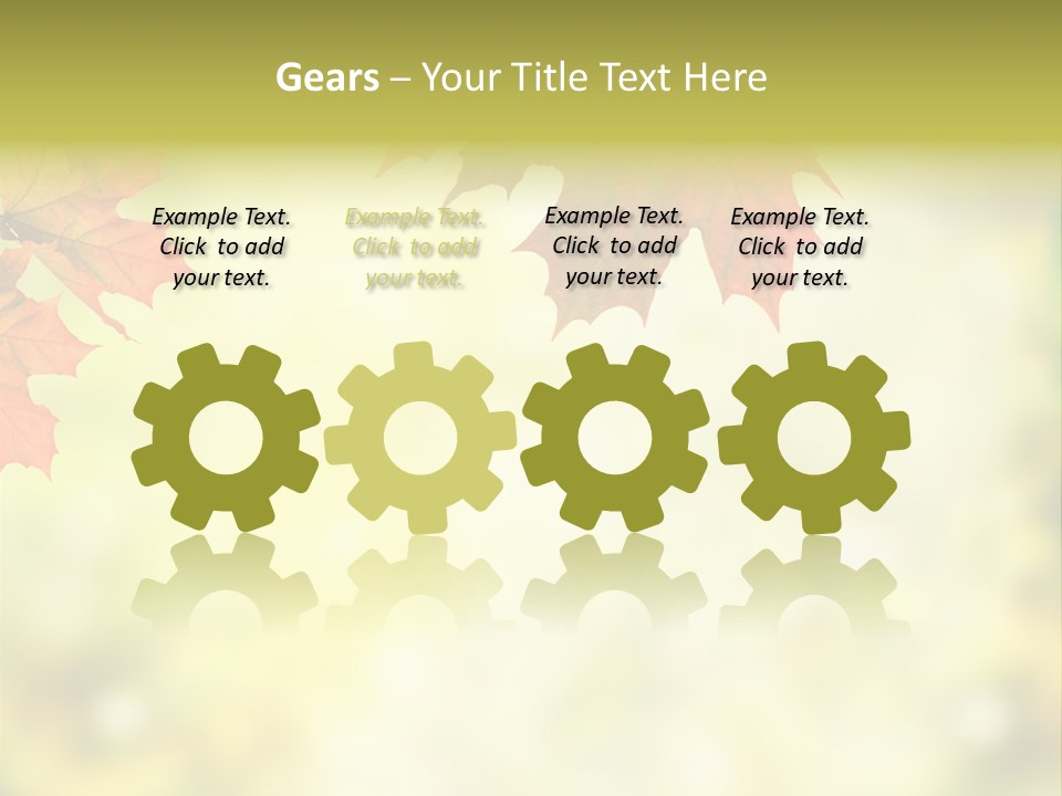 Natural Border Cover PowerPoint Template