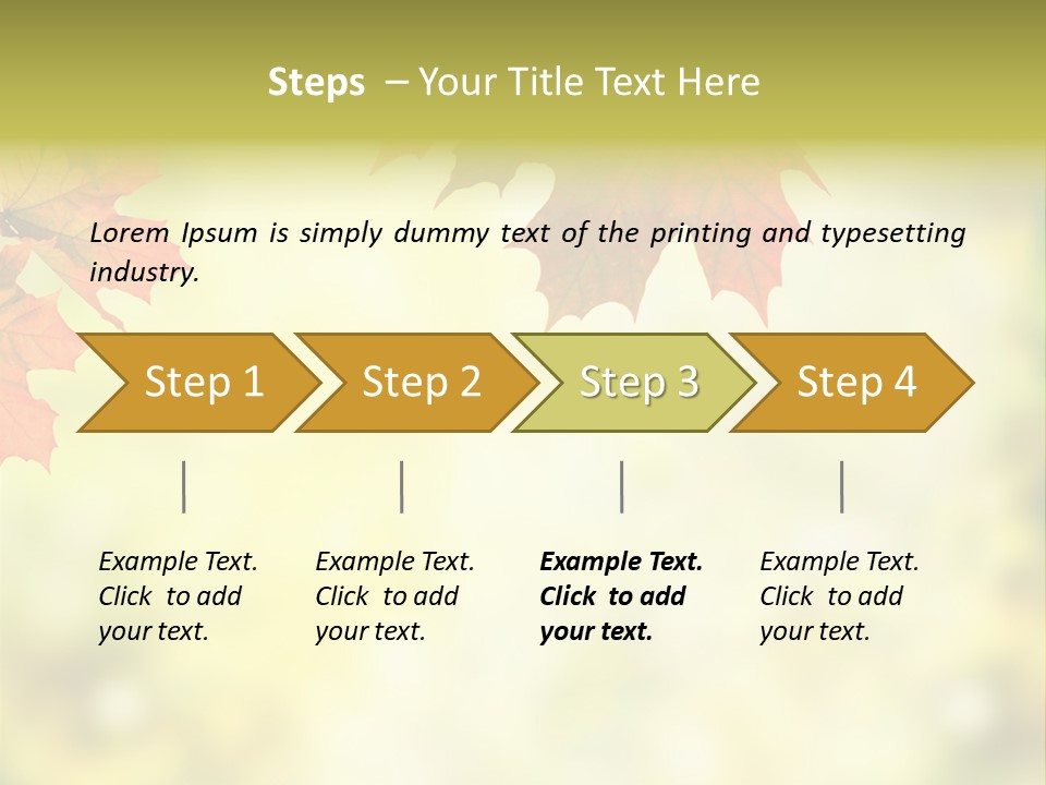 Natural Border Cover PowerPoint Template