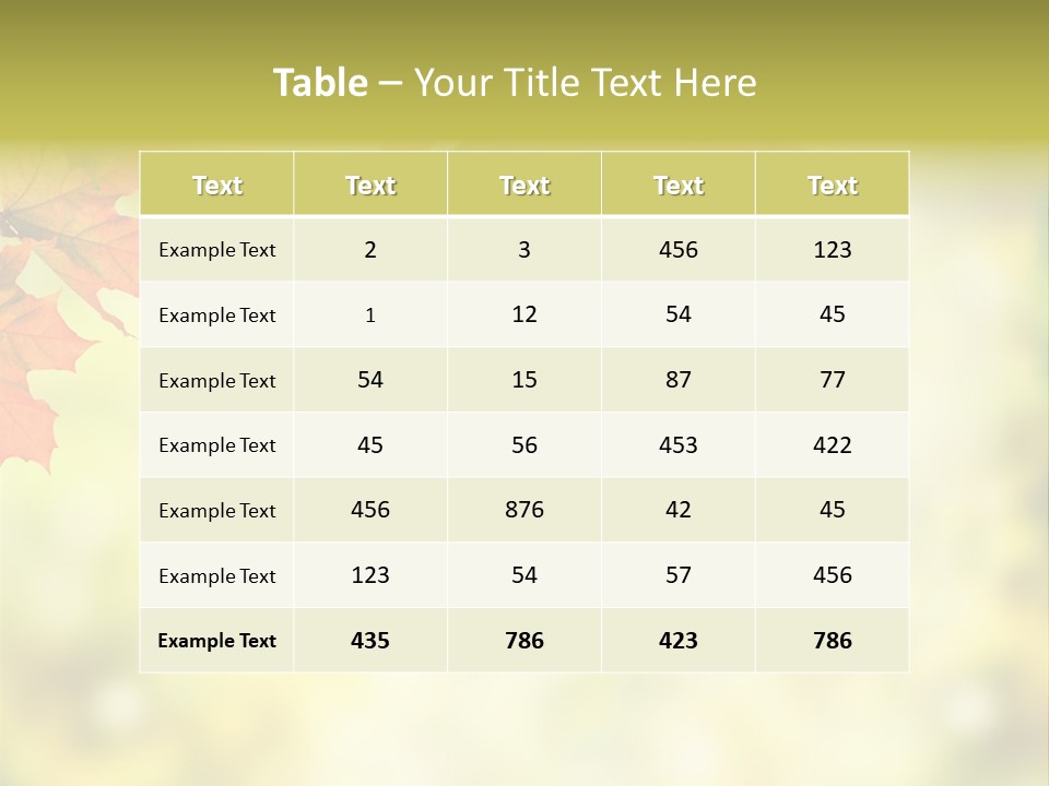 Natural Border Cover PowerPoint Template