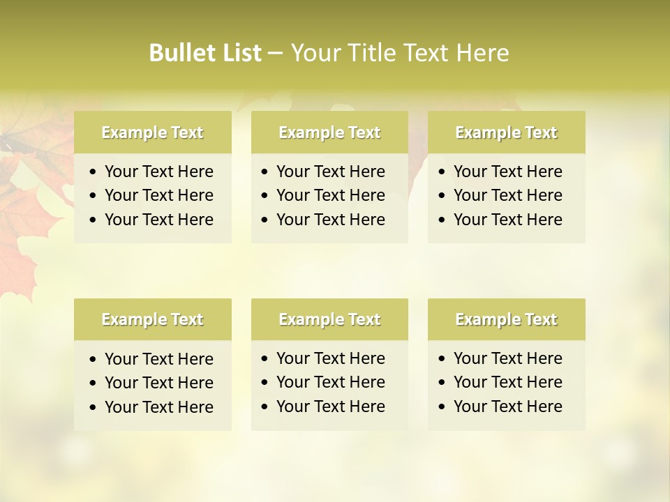 Natural Border Cover PowerPoint Template
