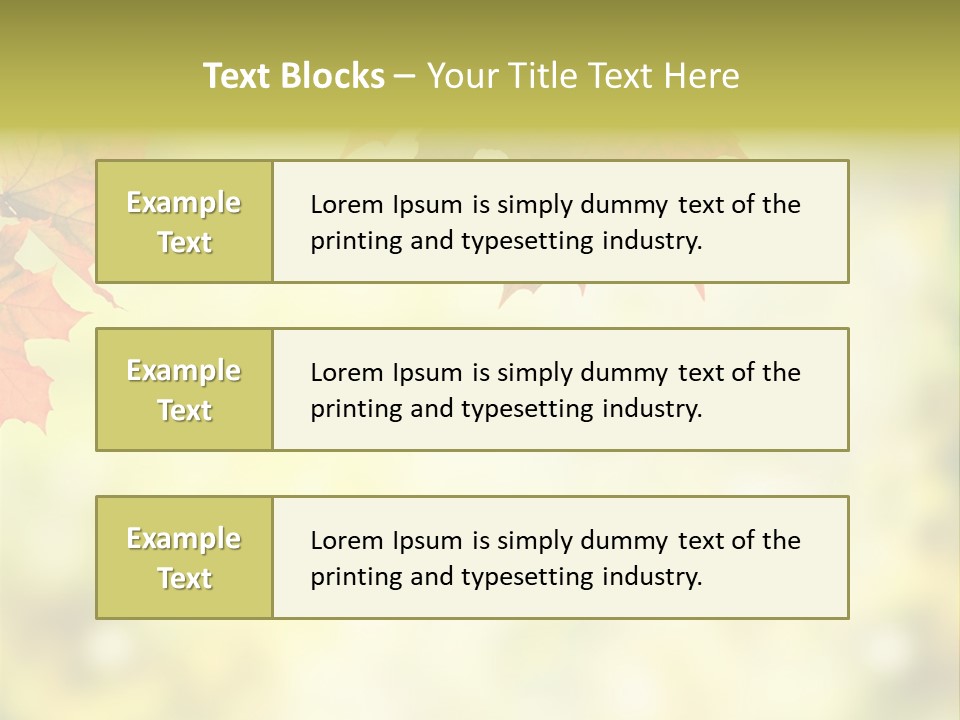 Natural Border Cover PowerPoint Template