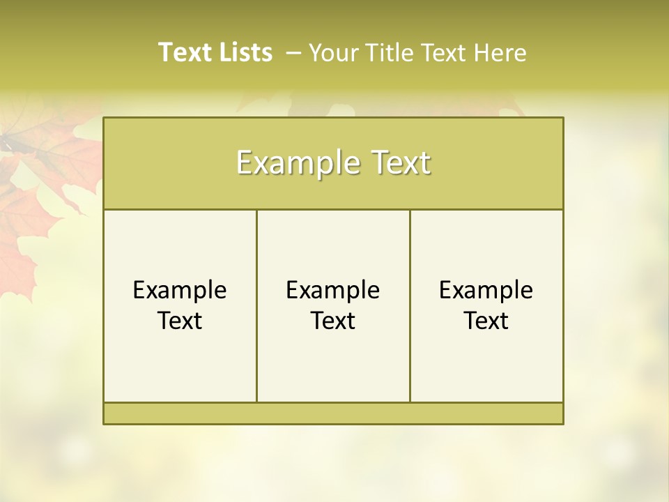 Natural Border Cover PowerPoint Template