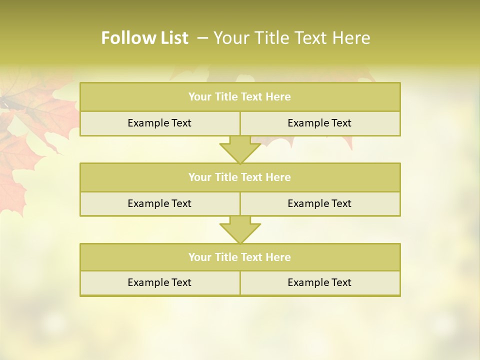 Natural Border Cover PowerPoint Template