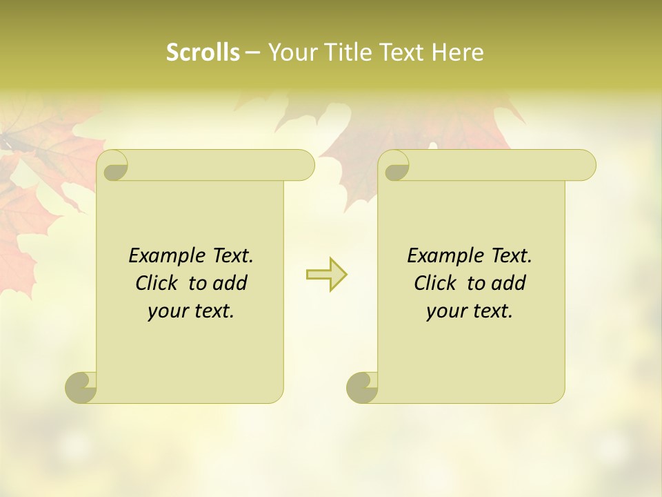 Natural Border Cover PowerPoint Template