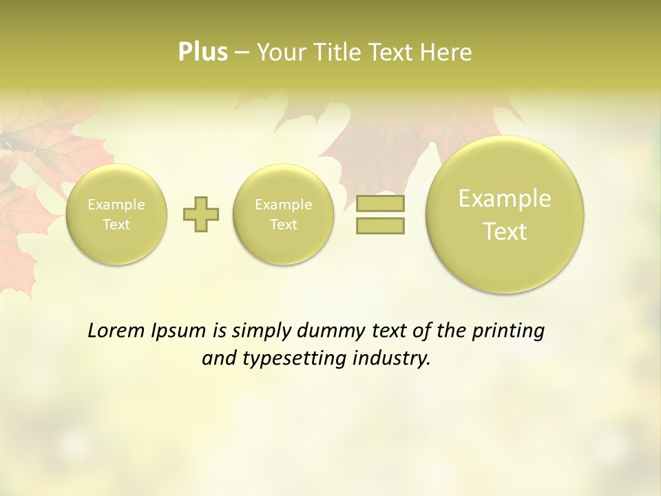 Natural Border Cover PowerPoint Template