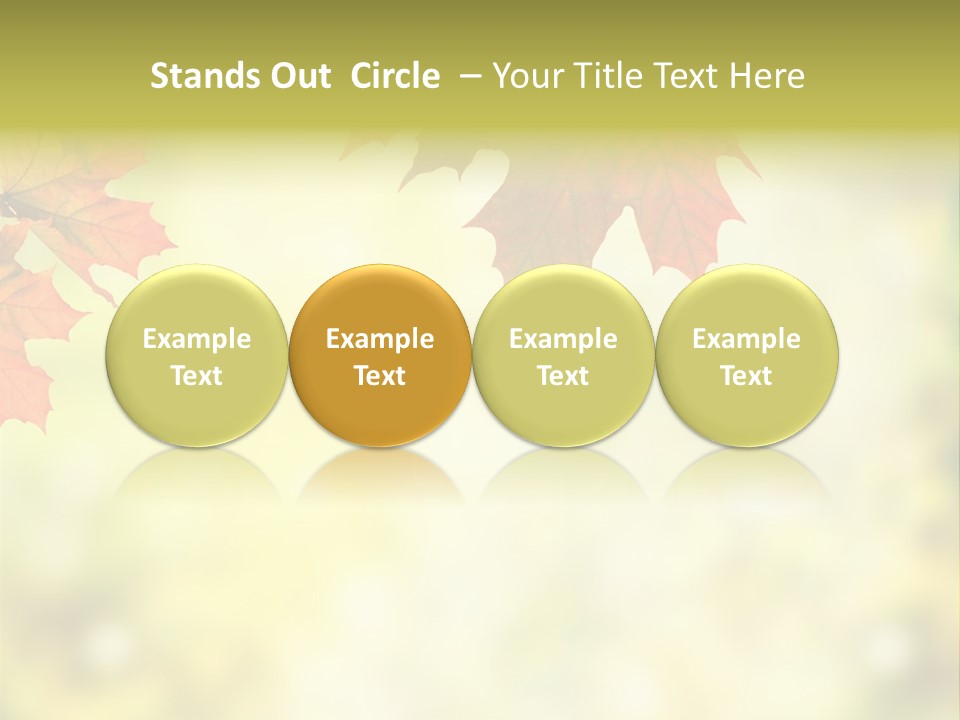 Natural Border Cover PowerPoint Template
