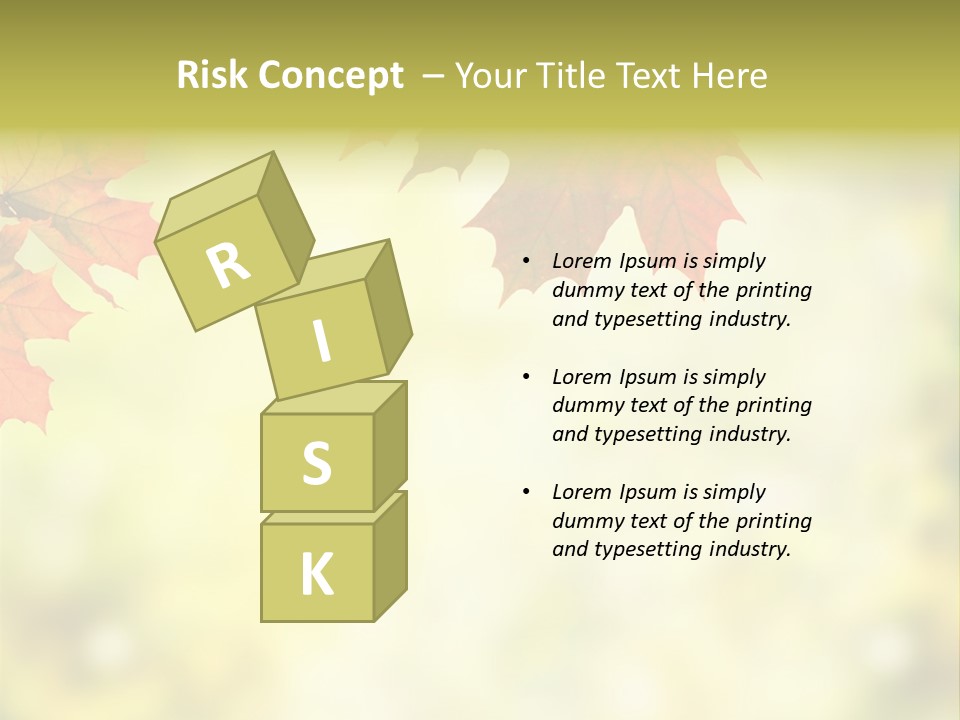 Natural Border Cover PowerPoint Template