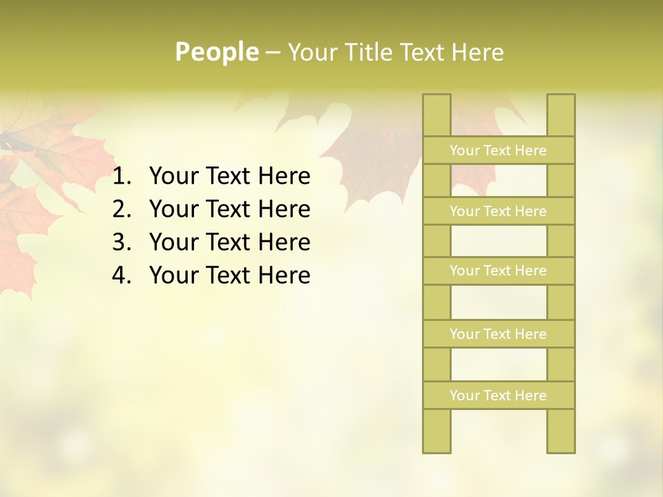 Natural Border Cover PowerPoint Template