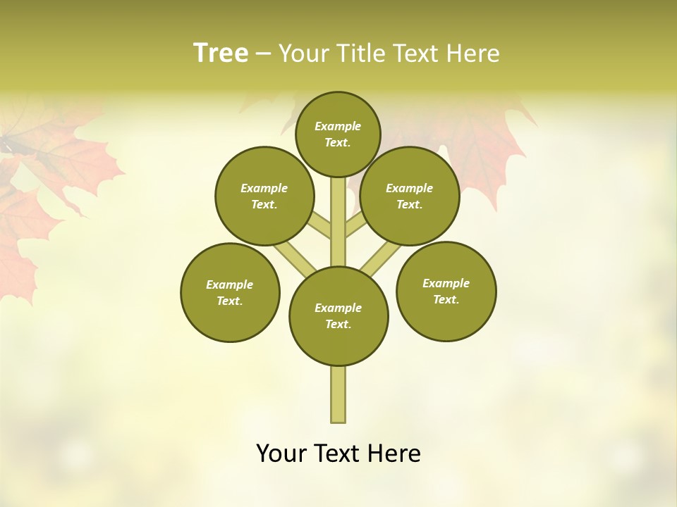 Natural Border Cover PowerPoint Template