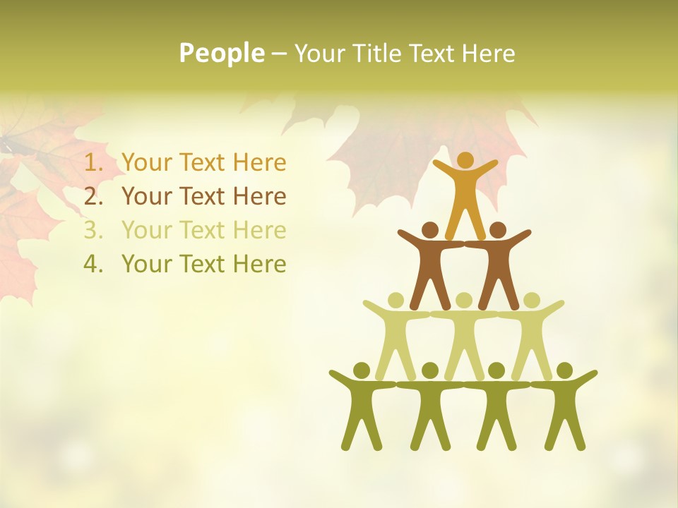 Natural Border Cover PowerPoint Template
