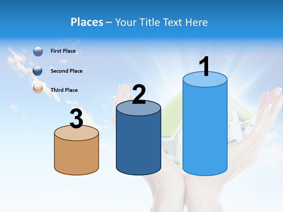 A Person Holding A House In Their Hands PowerPoint Template