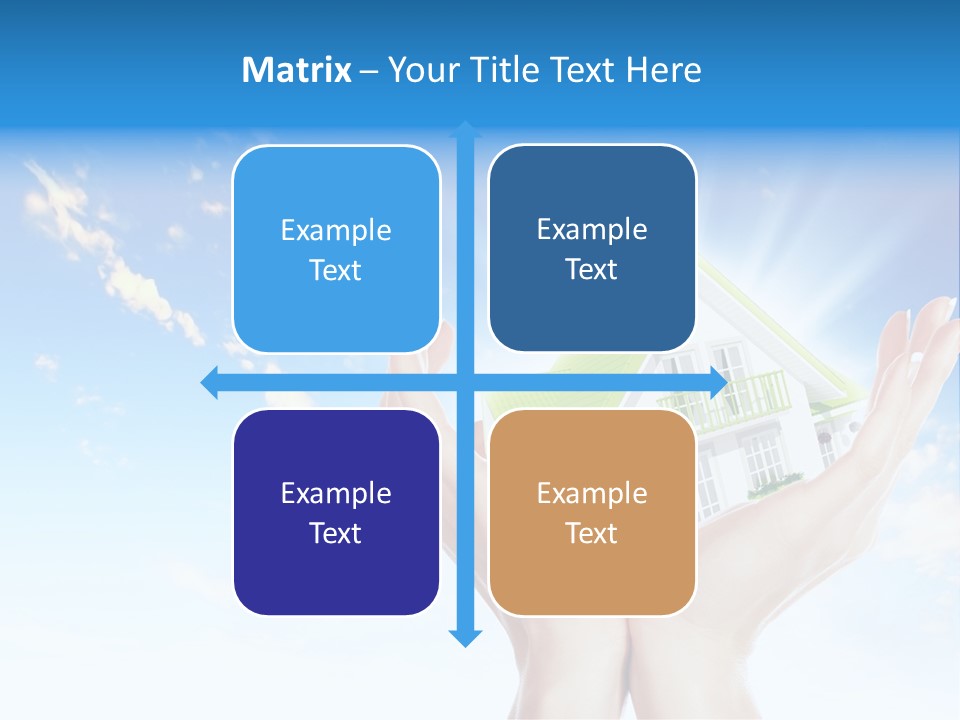 A Person Holding A House In Their Hands PowerPoint Template