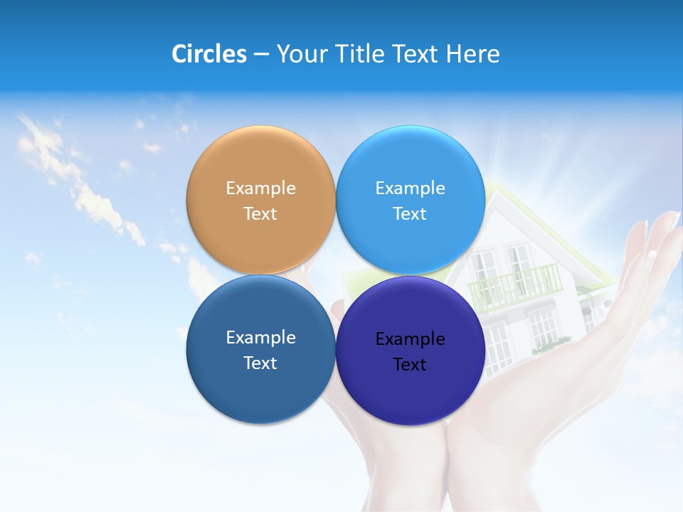 A Person Holding A House In Their Hands PowerPoint Template