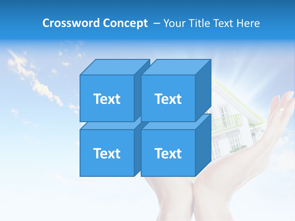 A Person Holding A House In Their Hands PowerPoint Template