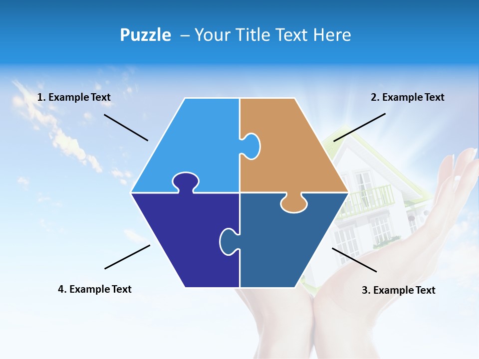 A Person Holding A House In Their Hands PowerPoint Template